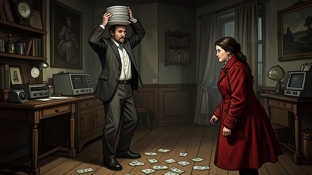The Act Begins from "The Master Butchers Singing Club". A Body Made into a Performance Skill as livelihood Cyprian balances chairs, plates, and objects while Delphine manages the crowd and money.