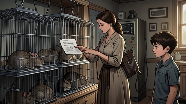 A Scheme for the Boys from "The Master Butchers Singing Club". The Fur-Breeding Idea A practical distraction Eva buys chinchillas and arranges cages for a fur business.