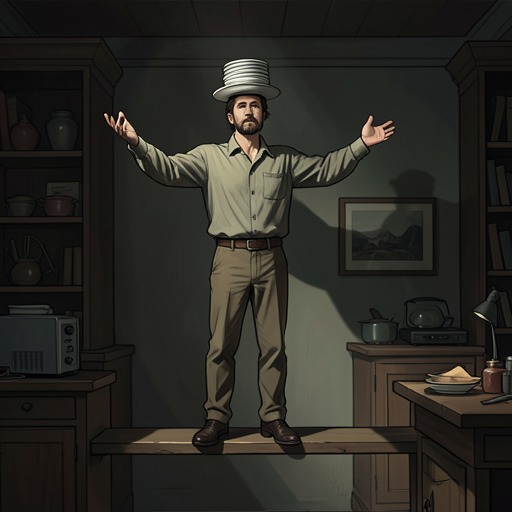 The Power and Limits of Balancing from "The Master Butchers Singing Club". Cyprian’s balancing links physical skill to a philosophy of attention, surrender, and the ability to survive a fall.
