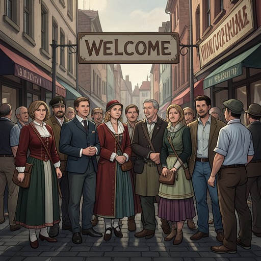 The Persistence of German Identity from "The Master Butchers Singing Club". Migration, family memory, and political upheaval complicate the characters’ efforts to define home and national belonging.