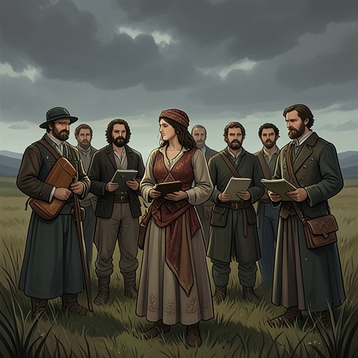The Final Circle of Song and Memory from "The Master Butchers Singing Club". The closing movement gathers the novel’s songs, dead, and living into a shared landscape of remembrance without erasing individual grief.