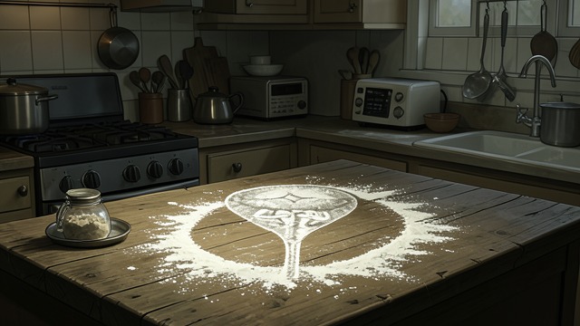 Mattie’s Similar Message from "Bag of Bones". A Shared Phenomenon Mattie says that flour in her kitchen once bore the word “hello,” and that similar oddities have frightened her.