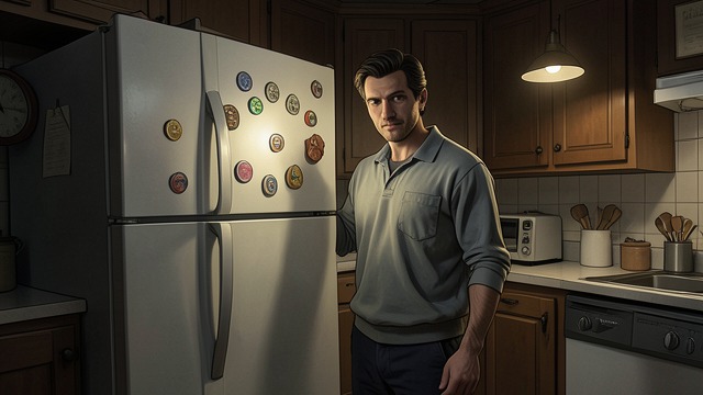 An Impossible Circle from "Bag of Bones". Magnets Rearranged Michael finds the refrigerator magnets repeatedly arranged into a circle, with letters appearing in its center.