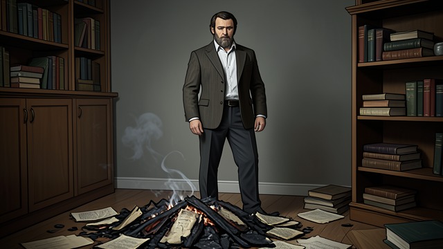 The Manuscript Is Burned from "Bag of Bones". The Work Is Reconsidered After Sara’s death, Michael recognizes that the manuscript carries a message Jo embedded in its structure.