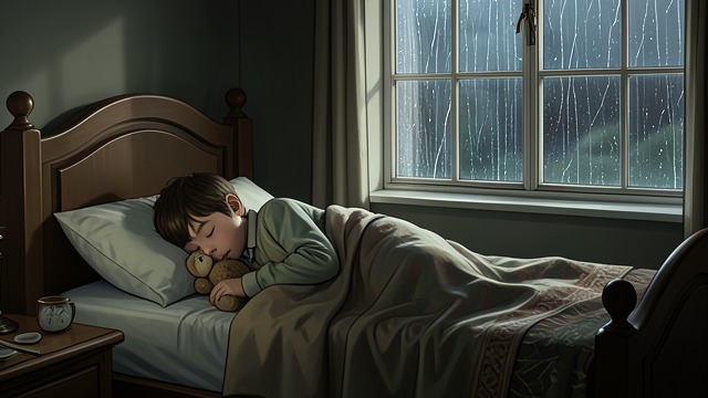 A Home with a New Occupant from "Bag of Bones". Sara Laughs Holds Kyra Michael brings Kyra into the house for safety and carries her through grief while the storm damages the surrounding woods.