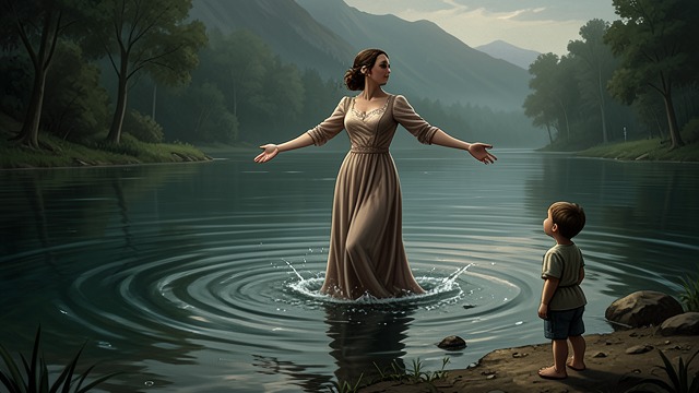 A Farewell Through Water from "Bag of Bones". Mattie Reaches Kyra After her death, Mattie appears through the lake and drives Rogette away from her daughter.
