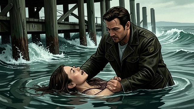 The Final Choice at the Dock from "Bag of Bones". A Mother’s Apparition After Sara’s remains are destroyed, Michael discovers that Rogette has taken Kyra toward the unstable dock.