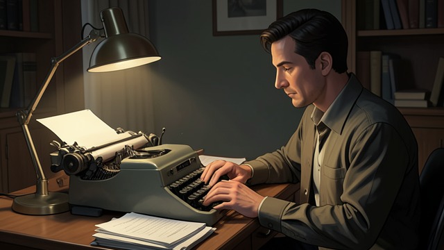 The Typewriter Opens a Door from "Bag of Bones". A Different Machine After a night of overlapping visions, Michael finds that he can sit at Johanna’s old IBM Selectric and begin a new novel.