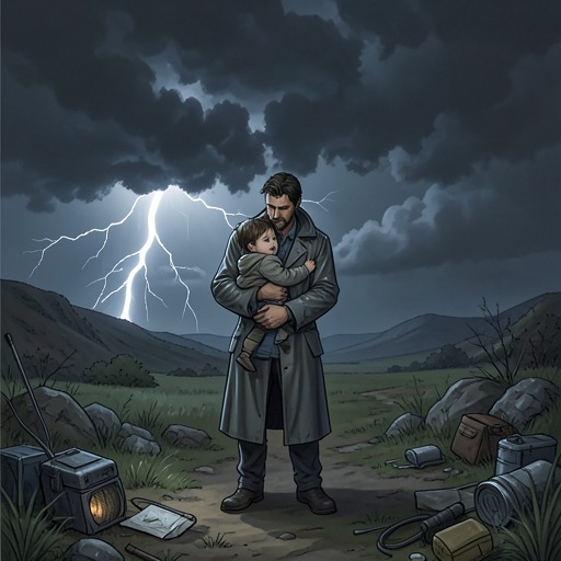 The Storm and the Rescue from "Bag of Bones". This flow traces the July storm as the physical and supernatural climax that forces Michael to choose between despair and protecting Kyra.