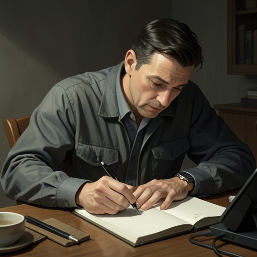Michael’s Return to Writing from "Bag of Bones". This flow follows Michael’s changing relationship with writing, from debilitating panic through an improbable recovery and a final decision to stop.