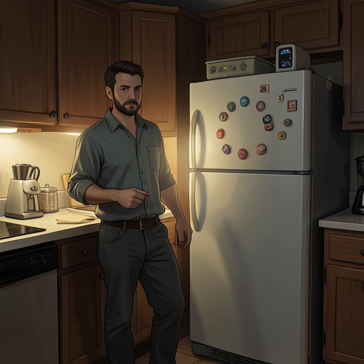 The Refrigerator Messages from "Bag of Bones". This flow traces the coded refrigerator messages that connect Michael and Kyra to a supernatural presence and to Jo’s hidden instructions.
