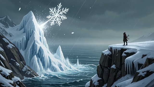 Snow Returns to Water from "Smilla's Sense of Snow". Snow Returns to Water A Cycle Recalled Smilla imagines snow transforming through firn and glacial ice before reaching the sea and becoming snow again.