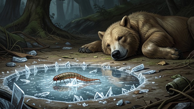 A Parasite’s Cycle from "Smilla's Sense of Snow". A Parasite’s Cycle Life Between Hosts The Arctic worm passes from mammal to water flea and back again.