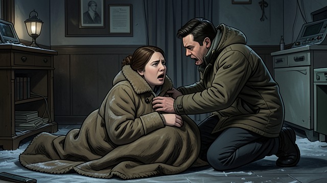 The Fire’s Aftermath from "Smilla's Sense of Snow". The Fire’s Aftermath Care Without Questions Peter rescues Smilla from the harbor and helps warm her after the near-fatal swim.