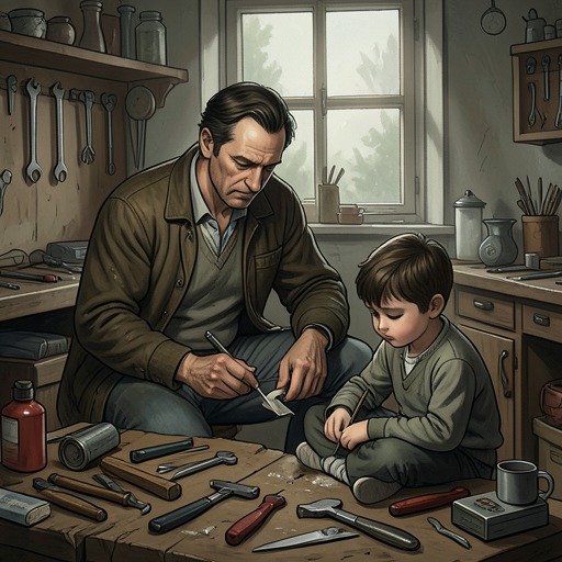 The Mechanic and the Baron from "Smilla's Sense of Snow". This thread traces Peter’s quiet friendship with Isaiah and the grief that transforms his workshop into a source of clues and danger.