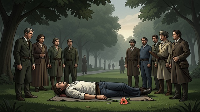 A Body Displayed in Public from "The Shards". The Trawler Claims Attention Julie Selwyn’s Discovery Julie’s body is found at Shadow Ranch Park, arranged in a way that makes discovery part of the crime.