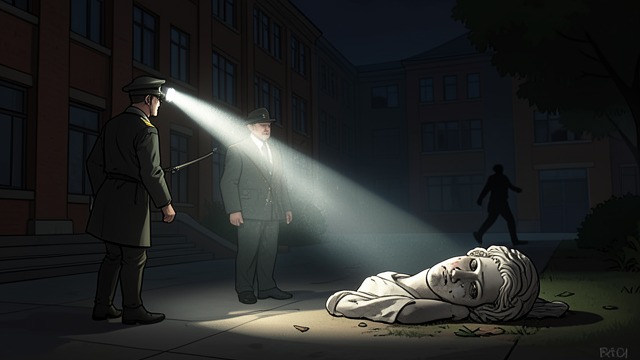 The House in the Dark from "The Shards". The House in the Dark A watched campus After seeing a flashlight at Buckley, Bret imagines an intruder moving through the dark campus.
