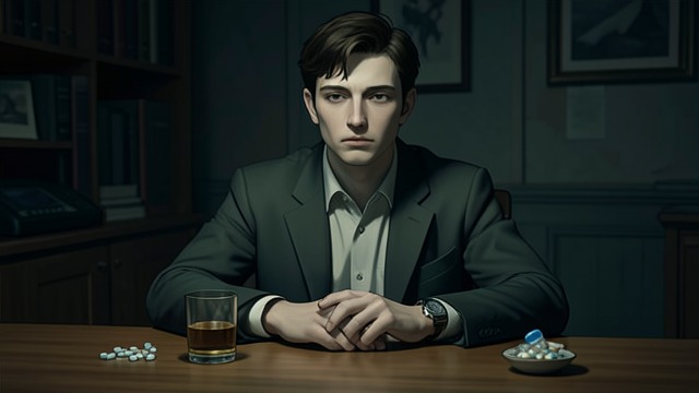 The Drugged Barrier from "The Shards". The Drugged Barrier Chemical distance Bret increasingly uses Valium, Quaaludes, alcohol, and marijuana to quiet anxiety and sleep.