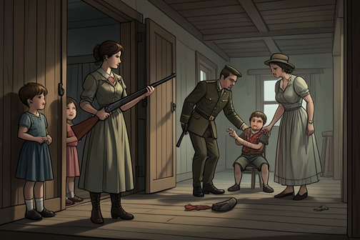 The Clintoffs meet Molly Johnson from "The Drover's Wife". The Clintoffs meet Molly Johnson when a flood has left them stranded without provisions and seeking help on the way to Everton.