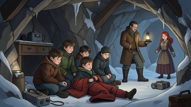 The Cave Beyond the Snow from "The Drover's Wife". Survival Without Their Mother A dangerous crossing The children travel through deep snow toward the cave with provisions and a route Daniel learned from…