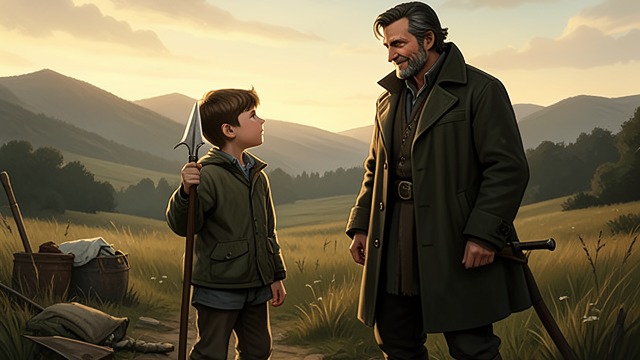 A Fatherly Presence from "The Drover's Wife". A Fatherly Presence Daniel Finds a Listener Yadaka listens as Daniel talks about his age, his chores, and the responsibility he feels for his family.