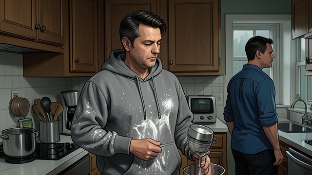The Mixer Accident from "Temptation". Training Under Pressure A costly mistake Colton trains Jason to handle the industrial mixer and sees him tip flour in while it is running at full speed.