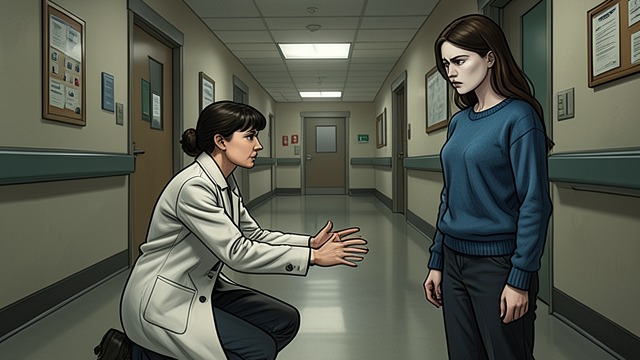 A Promised Shock from "The Bell Jar". Repairing a Breach Esther feels betrayed She believes Doctor Nolan has failed to warn her and hides in the alcove, afraid attendants will carry her away.