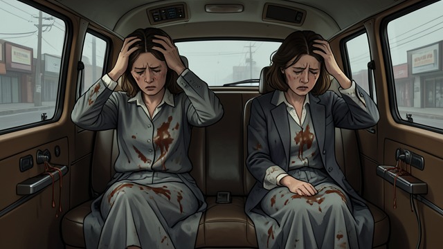 The Sick Cab Ride from "The Bell Jar". The Banquet’s Aftermath Illness spreads Esther and Betsy become violently sick during the movie and vomit on the cab ride back.