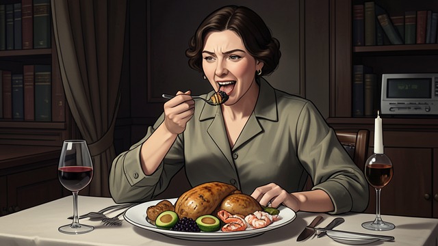 The Crabmeat Salad from "The Bell Jar". Pleasure Turns Dangerous Eating without restraint Esther enjoys chicken and caviar, then eats avocado and crabmeat.