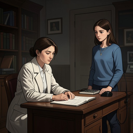 Esther and Doctor Nolan from "The Bell Jar". This flow traces how a psychiatrist’s honesty and advocacy help Esther build enough trust to participate in treatment without resolving every uncertainty.