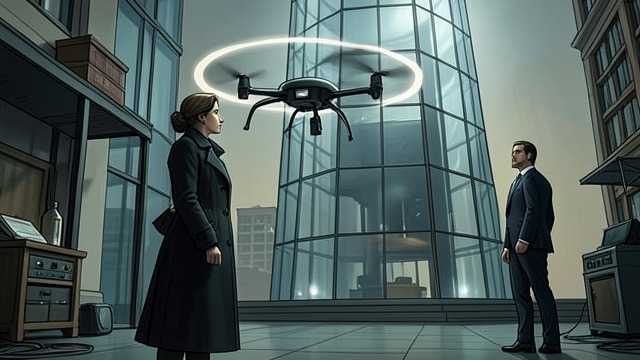Burton’s Substitute from "The Peripheral". A Brother’s Unusual Job The offer Burton Fisher asks Flynne Fisher to take one of his paid security shifts: pilot a quadcopter around a London tower and keep…