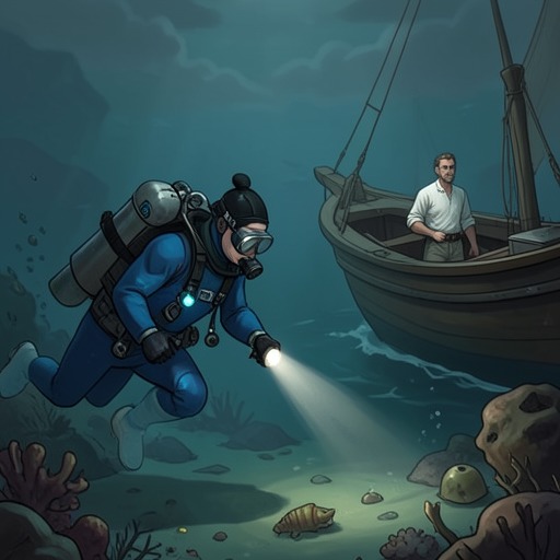 The Sunken Treasure Search from "Love in the Time of Cholera". This flow follows Florentino Ariza’s attempt to recover the treasure of San José and the imaginative hopes attached to it.
