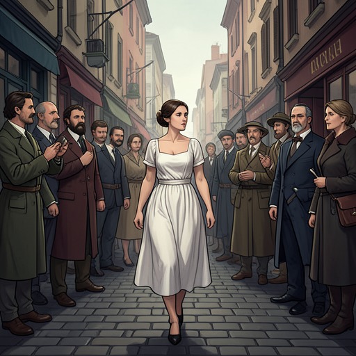 The Widow’s Conflict with Public Judgment from "Love in the Time of Cholera". This flow follows Fermina Daza’s struggle to defend her independence against grief, family, and social respectability.