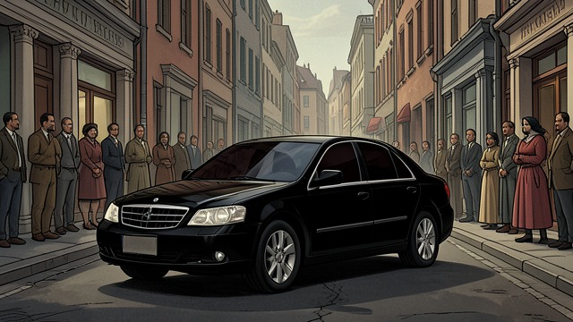 The Hidden State from "Mrs Dalloway". The Hidden State A car commands attention A motorcar with covered windows halts traffic and draws the gaze of people across the street.