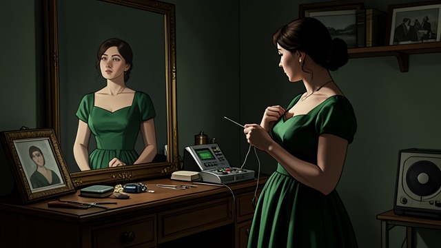The Mirror and the Dress from "Mrs Dalloway". The Mirror and the Dress Aging made visible Clarissa looks at herself in the mirror and notices the changes in her face and body.