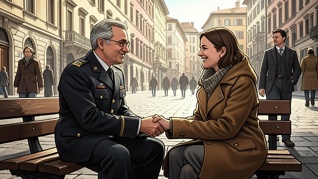 An Italian Courtship from "Mrs Dalloway". An Italian Courtship A refuge after war In Milan, Septimus meets Lucrezia while recovering from his military service.