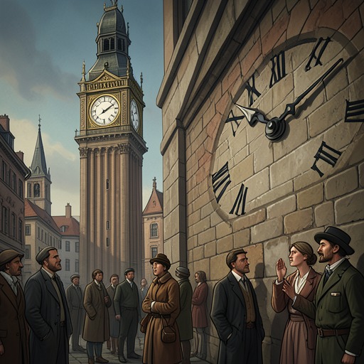 Public Time and Private Feeling from "Mrs Dalloway". This flow follows the striking clocks as public measures of time repeatedly enter private thought and alter the meaning of the day.