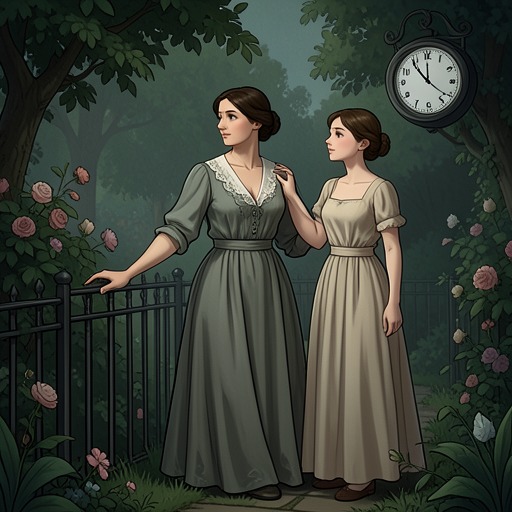 Clarissa and Sally Across Time from "Mrs Dalloway". This flow traces Clarissa Dalloway and Sally Seton’s youthful intimacy, its interruption by time, and their affectionate reunion at the party.