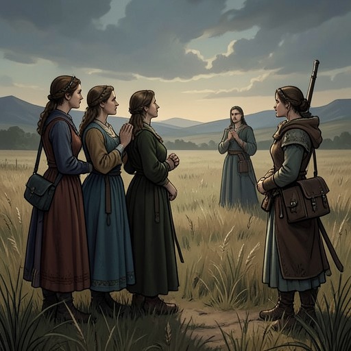 The Dairy Women’s Unchosen Loves from "Tess of the d'Urbervilles". This flow follows the four milkmaids’ shared affection for Angel and the different costs each woman bears when Tess becomes his choice.