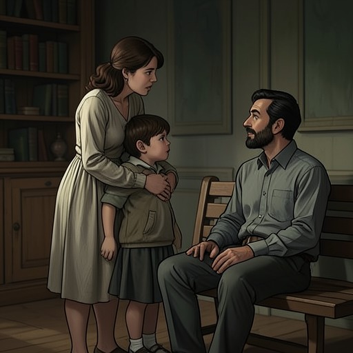 Tess and Her Family from "Tess of the d'Urbervilles". This flow traces Tess’s affection for her parents and siblings and the sacrifices she makes to keep their household afloat.