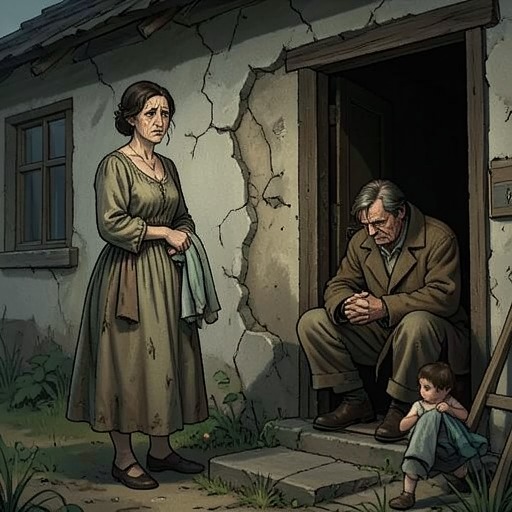 John and Joan’s Fragile Household from "Tess of the d'Urbervilles". This flow follows Tess’s parents from hopeful dependence on her labor to bereavement and displacement.