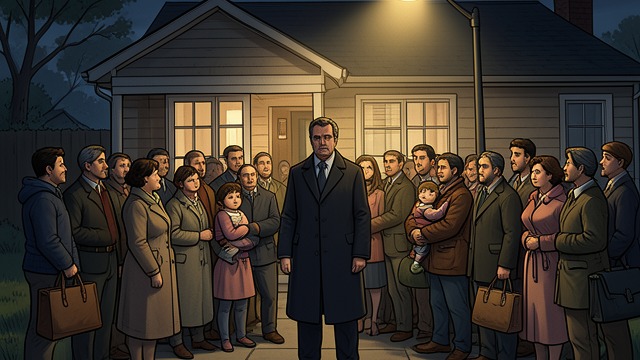 A Community in Shock from "Defending Jacob". A Community in Shock Public mourning Parents and children gather at the Rifkin home after Ben’s murder.