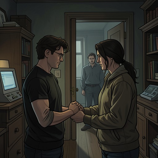 Andrew and Laurie’s Marriage from "Defending Jacob". The marriage’s long-standing pattern of intimacy and difference fractures under secrecy, legal danger, and incompatible ways of confronting their son’s…
