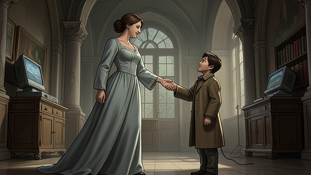 The Princess Stands from "In Search of Lost Time". Welcome and Performance An exceptional greeting The Princess rises and offers the narrator a warm welcome, unlike her brief acknowledgments of other guests.