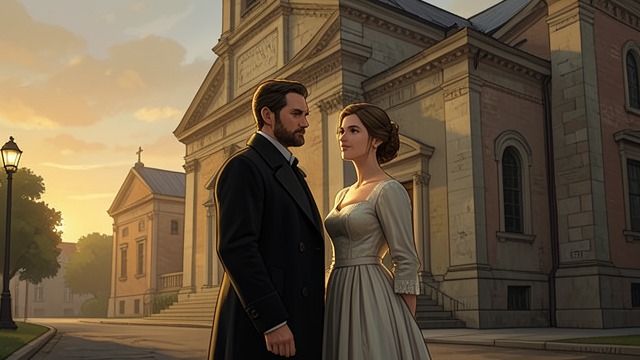 A Church in Sunset from "In Search of Lost Time". Light Rewrites Architecture Changing appearance The narrator and Albertine see a church in the evening light.