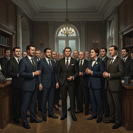 Social Rank and Performance from "In Search of Lost Time". Characters perform, defend, and revise their identities through titles, manners, invitations, and the subtle rituals that separate social groups.