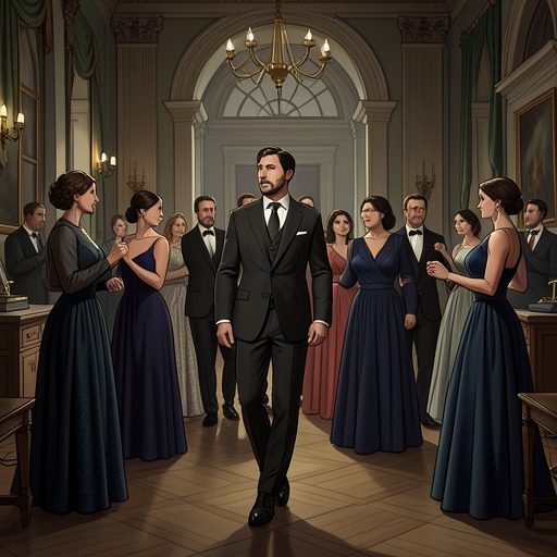 The Guermantes Reception from "In Search of Lost Time". The narrator enters a prestigious reception unsure of his invitation and learns how aristocratic welcome, social exclusion, and political loyalty operate…