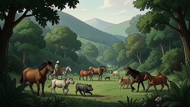 The First Community from "The Magician's Nephew". The First Community Many forms of life Aslan’s song brings plants and animals into a valley that had been empty.