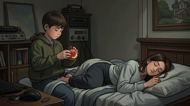 Healing at Home from "The Magician's Nephew". Healing at Home A freely given apple Aslan allows Digory to take another apple to Mabel.