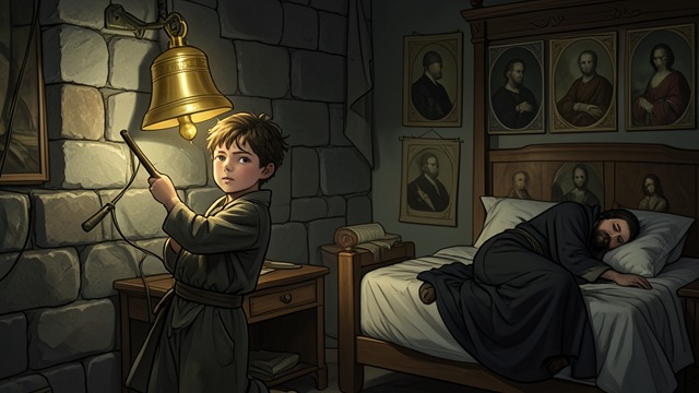 Awakening from Enchantment from "The Magician's Nephew". Awakening from Enchantment The forbidden bell Digory strikes the golden bell despite Polly’s objections.